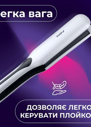 Щипці гофре для волосся професійні 45 вт, випрямляч плойка з рк дисплеєм та індикатором роботи vgr v-557