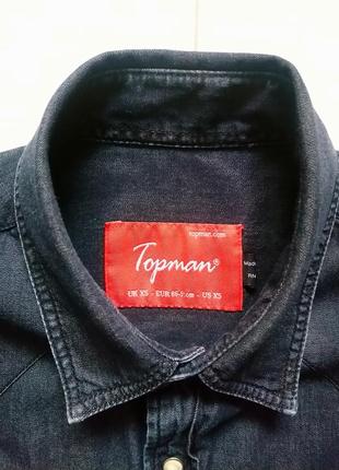 Джинсовая рубашка на длинный рукав topman4 фото