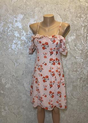 Сукня міні h&m у квітковий принт