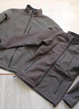 Мужская куртка софтшел columbia оригинал флисовая s и l тактическая2 фото