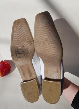 Белые идеальные кожаные туфли лоферы sally o'hara6 фото