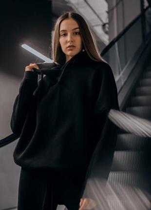 Худі жіноче чорне oversize 6