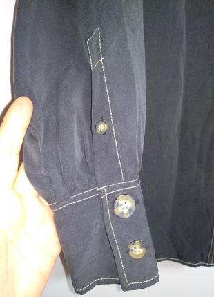 Стильная джинсовая рубашка трендовые пуговицы 100% лиоцелл4 фото