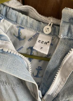 Джинсовка джинсова куртка 7 років3 фото