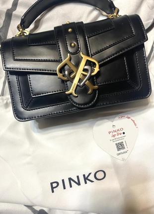 Оригінал pinko сумка double p mini4 фото