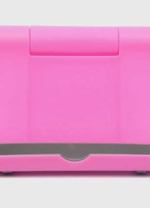 Складна підставка для телефону. рожевий колір3 фото