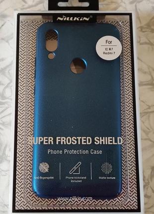 Чехол nillkin xiaomi redmi 7 super frosted blue