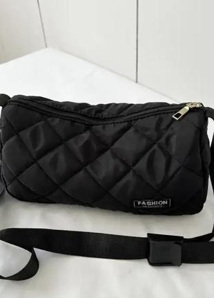 Жіноча сумка fashion чорна стьобана