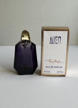 Alien thierry mugler парфюмированная вода миниатюра оригинал!6 фото