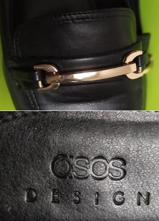 Чорні тyфлі лофери asos, 6/399 фото