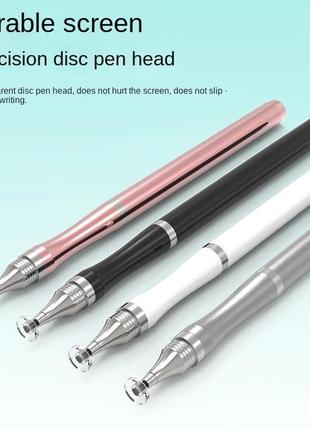 Універсальний ємнісний стілус - ручка 2 в 1 touch pen золото для телефону сенсорного екрана9 фото