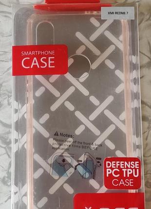 Чохол def xiaomi redmi 7 defense pc tpu case red1 фото