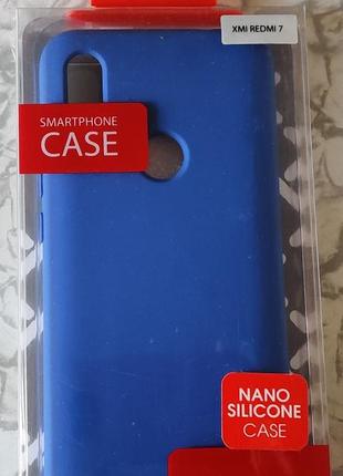 Чехол def xiaomi redmi 7 nano silicon blue