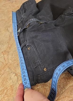 Черные классические джинсы брюки штаны джеггинсы 165/72а слим скинни регуляр зауженные7 фото