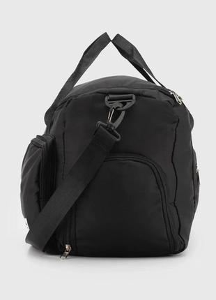 Мужская спортивная сумка brand hengtoo карман для обуви черная нейлоновая 38 литров4 фото