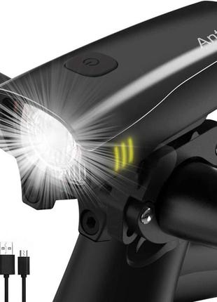 Комплект светодиодных велосипедных фонарей antimi ipx4 2600 мач