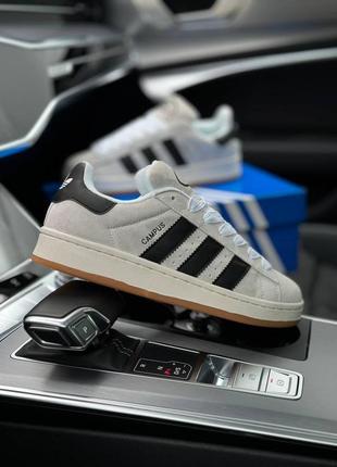 Кросівки та кеди adidas campus 00sbeige black чоловічі замшеві модні крос,кросівки для бігу,кросівки бігові,стильні кросівки, спор2 фото