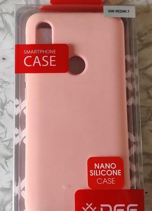 Чохол def xiaomi redmi 7 nano silicone coral1 фото