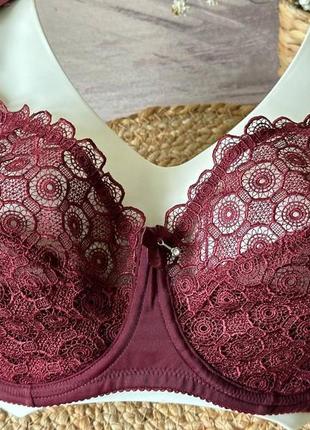Повномірний бюстгальтер на чашку g бордовий