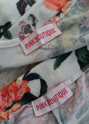Костюм топ с шортами с высокой посадкой pink boutique8 фото