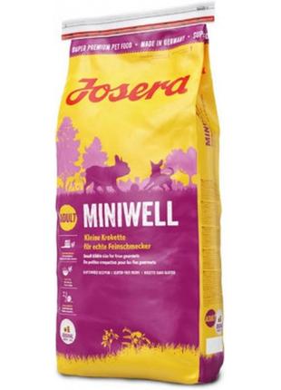 Сухий корм для собак josera miniwell 15 кг (4032254740728)