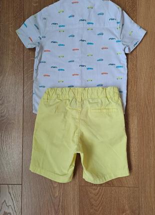 Летний набор для мальчика/летние шорты/рубашка с коротким рукавом для мальчика6 фото