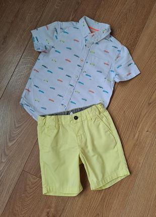 Летний набор для мальчика/летние шорты/рубашка с коротким рукавом для мальчика3 фото
