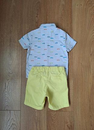 Летний набор для мальчика/летние шорты/рубашка с коротким рукавом для мальчика5 фото
