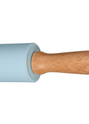 Качалка ardesto tasty baking 43,5 см silicon/wood tiffany blue (ar2323t)5 фото