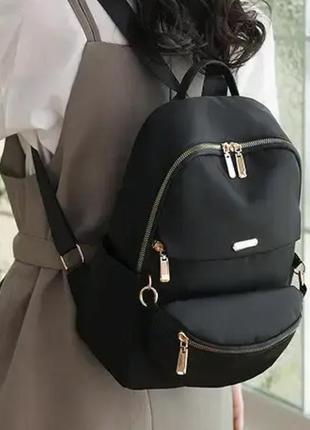 Женский рюкзак + нагрудная сумка 2в1 norden черный2 фото