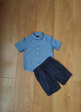 Летний набор для мальчика/шорты для мальчика/рубашка с коротким рукавом для мальчика2 фото