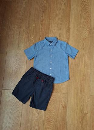 Летний набор для мальчика/шорты для мальчика/рубашка с коротким рукавом для мальчика1 фото