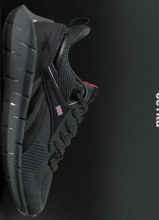 Чоловічі текстильні кросівки reebok zig kinetica grey black мужские кросовки рибок кинетика серые чёрные