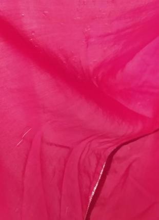 Ро1. шёлковая малиновая женская блуза с длинными рукавами винтажная с подплечиками шёлк шелковая шел4 фото