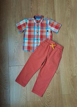 Летний набор для мальчика/летние штаны/летние брюки/рубашка с коротким рукавом для мальчика