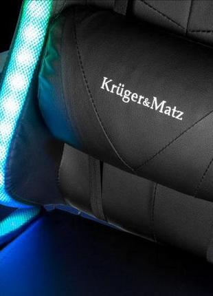 Кресло геймерское kruger&matz gx-150 с подсветкой rgb10 фото