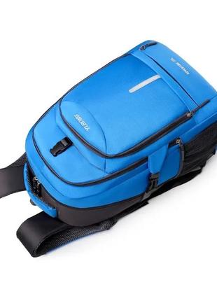 Мужской рюкзак водонепроницаемый brand rong туристический черный на 38 литров4 фото