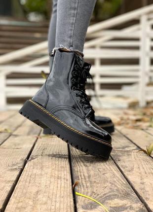 Dr.martens jadon patent black 🆕 шикарные ботинки доктор мартинс 🆕купить наложенный платёж