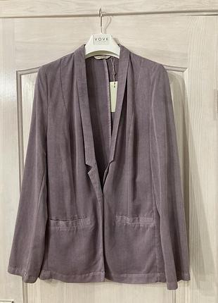 Стильний ліловий піджак без підкладки