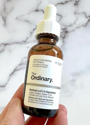 The ordinary retinol 0.2% n squalane сироватка з ретинолом у сквалані