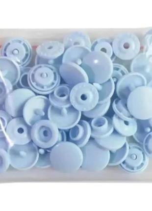 Кнопка пластиковая 12мм голубая (02) 50шт (6124)2 фото
