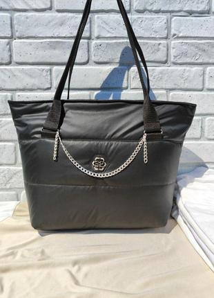 Стеганая женская сумка philipp plein. удобная и вместительная женская сумка.2 фото