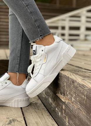 Puma cali white fur🆕 шикарні зимові кросівки 🆕купити накладений платіж