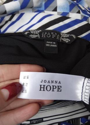 Красивая комбинированная черная удленненая блуза joanna hope ❤️5 фото
