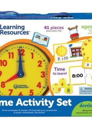 Розвивальна іграшка learning resources вивчаємо час (ler3220)