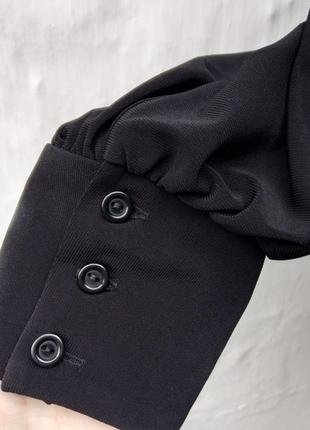 Красивая комбинированная черная удленненая блуза joanna hope ❤️6 фото