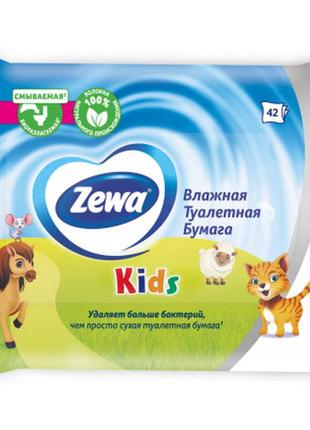 Туалетний папір zewa kids 42 шт (7322540796551)2 фото