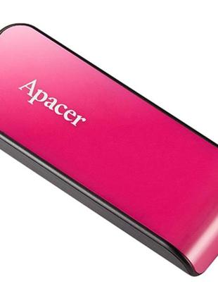 Flash apacer usb 2.0 ah334 64gb pink1 фото