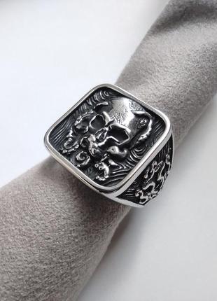 12 размер 22 мм новое кольцо печать нержавеющая сталь череп