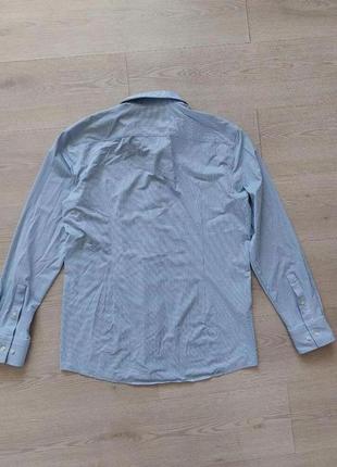 Брендовая мужская рубашка hugo boss slim fit 43 / 17 (l)3 фото